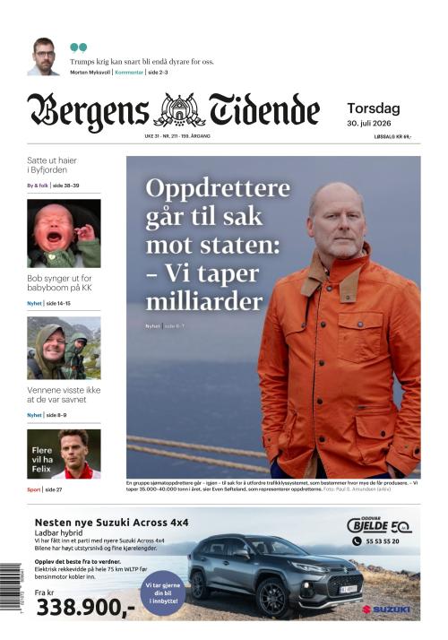 Bergens Tidende 30.7.2026