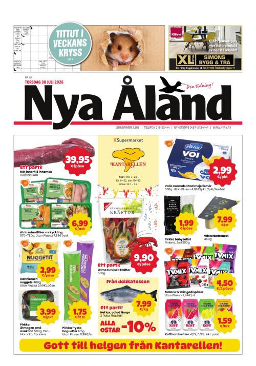 Nya Åland 30.7.2026