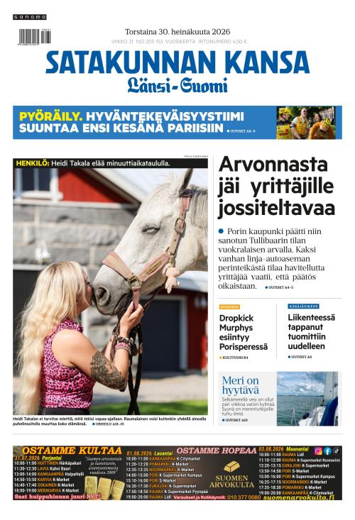 Satakunnan Kansa Länsi-Suomi 30.7.2026
