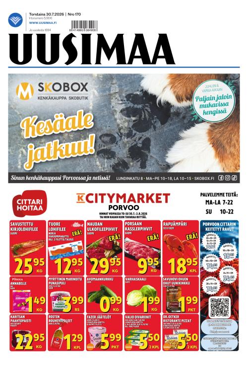 Uusimaa 30.7.2026