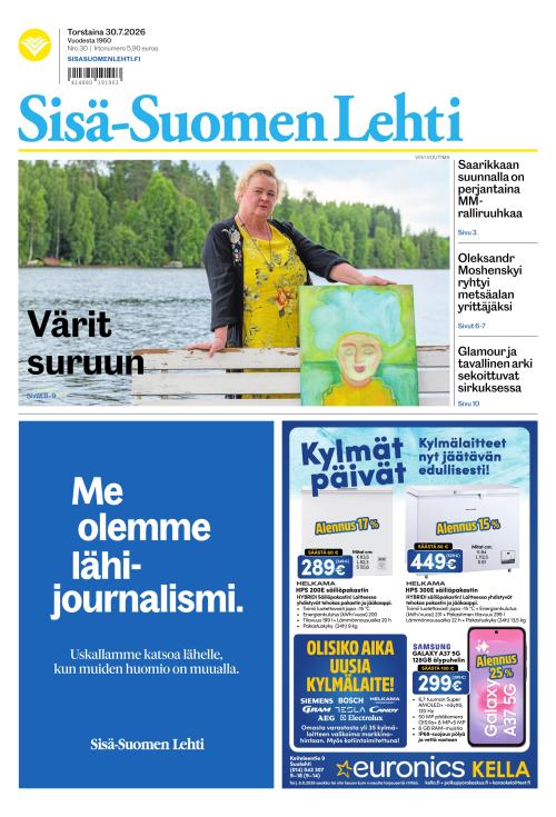 Sisä-Suomen Lehti 30.7.2026