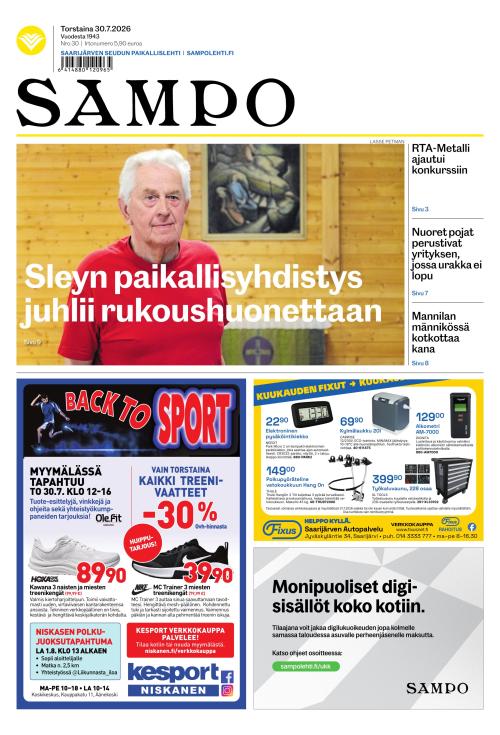 Sampo-lehti 30.7.2026