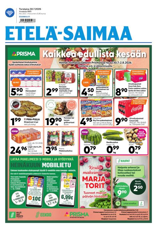 Etelä-Saimaa 30.7.2026
