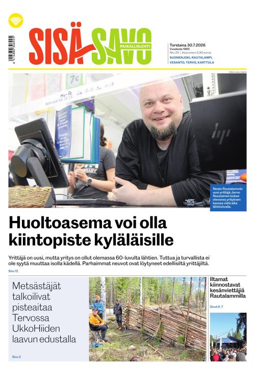 Paikallislehti Sisä-Savo 30.7.2026