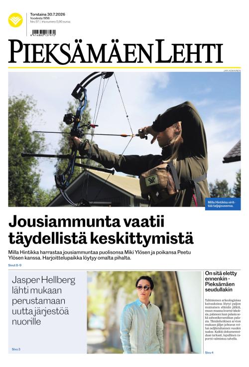 Pieksämäen lehti 30.7.2026
