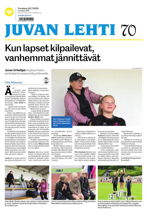 Juvan lehti 30.7.2026