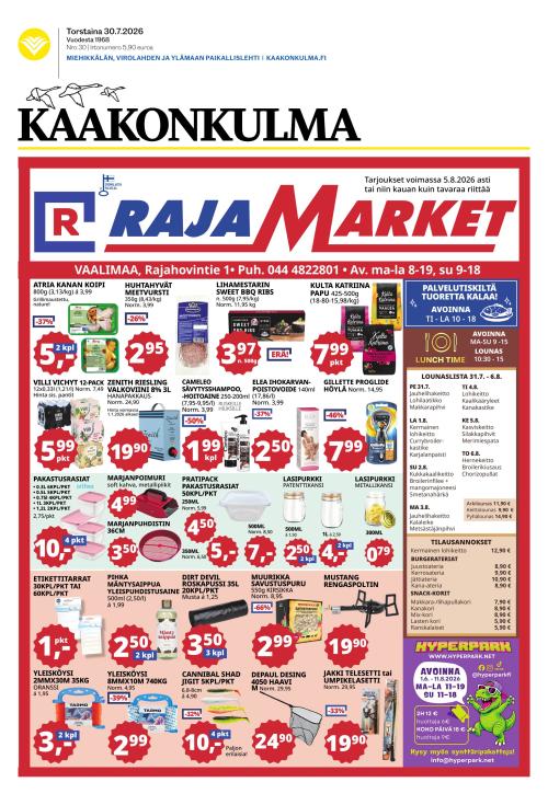 Kaakonkulma 30.7.2026