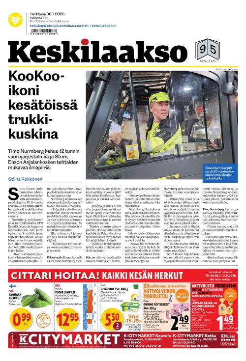 Keskilaakso 30.7.2026