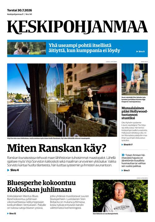 Keskipohjanmaa 30.7.2026
