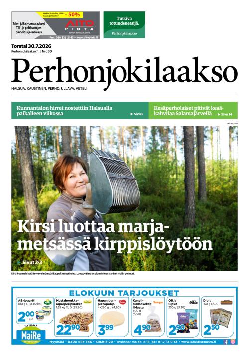 Perhonjokilaakso 30.7.2026
