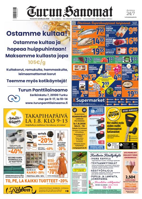 Turun Sanomat 30.7.2026