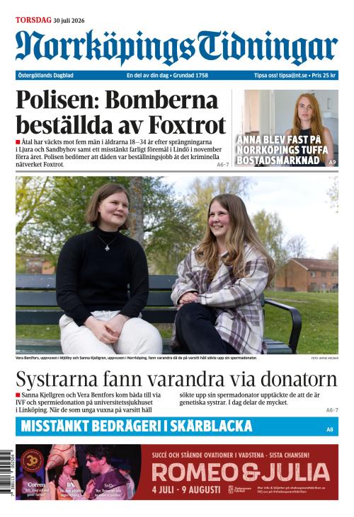 Norrköpings Tidningar 30.7.2026