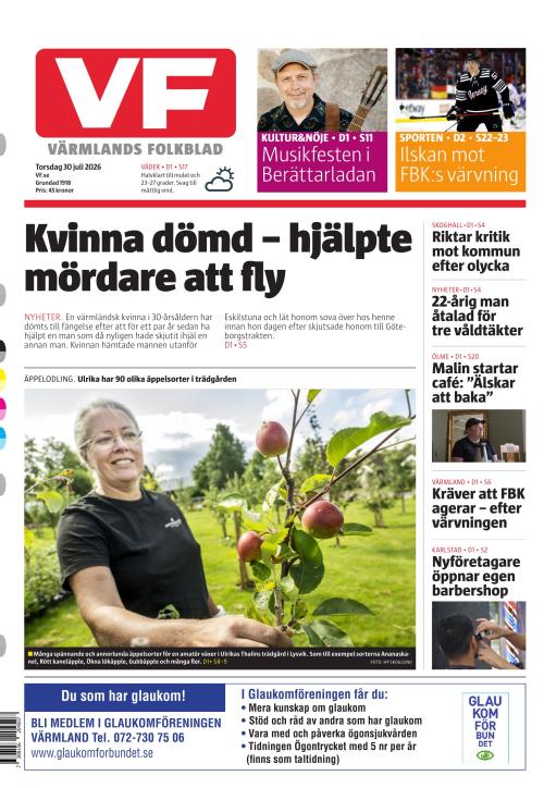 Värmlands Folkblad 30.7.2026