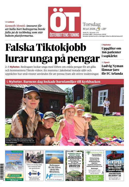 Österbottens Tidning 30.7.2026