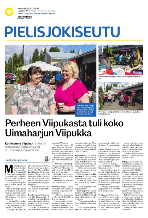 Pielisjokiseutu 30.7.2026