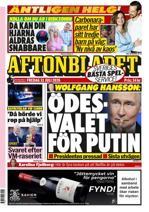 Aftonbladet 31.7.2026
