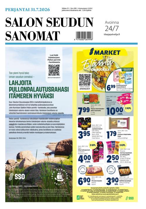 Salon Seudun Sanomat 31.7.2026