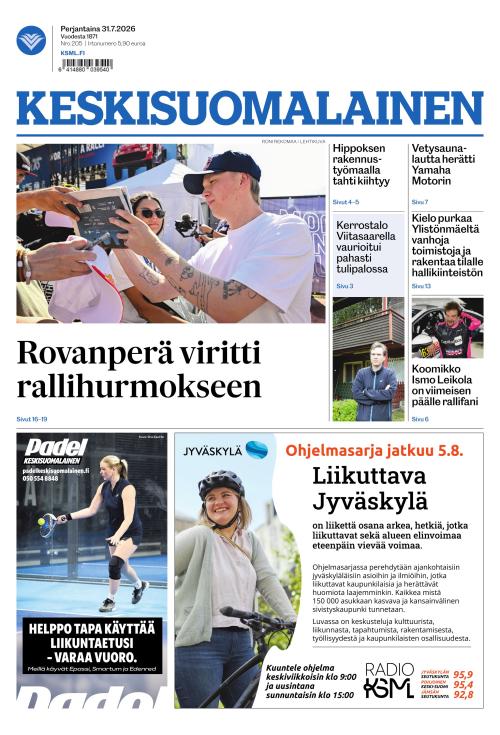 Keskisuomalainen 31.7.2026