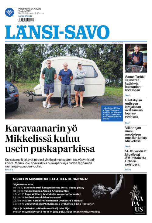 Länsi-Savo 31.7.2026