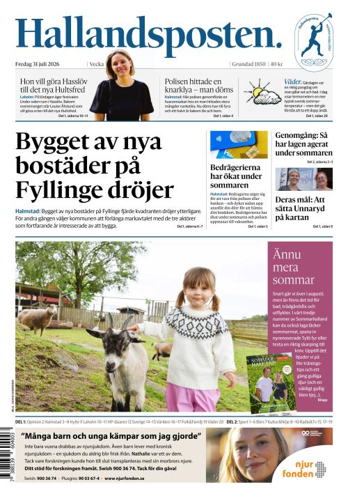 Hallandsposten 31.7.2026