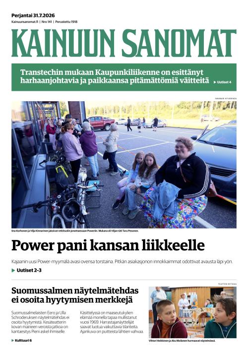 Kainuun Sanomat 31.7.2026