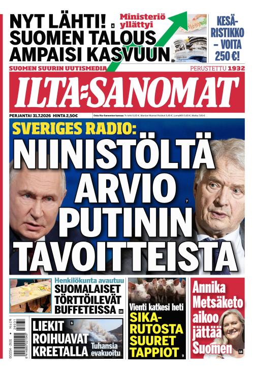 Ilta-Sanomat 31.7.2026