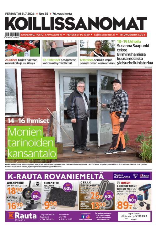 Koillissanomat 31.7.2026