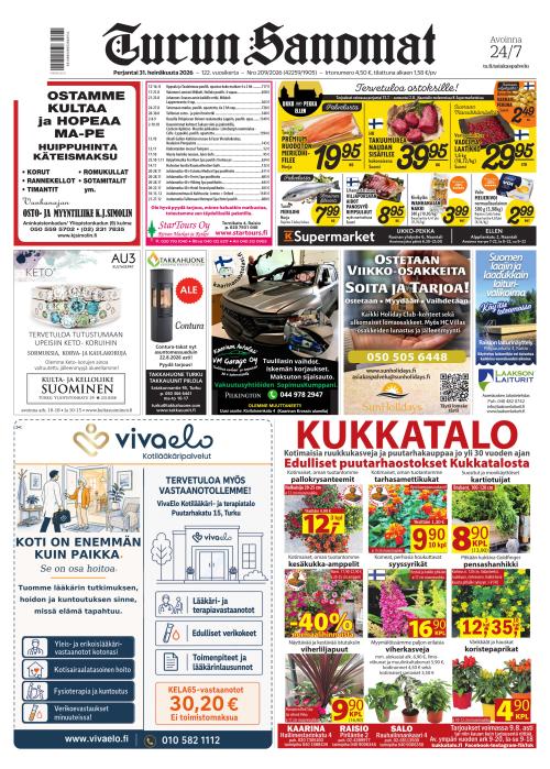 Turun Sanomat 31.7.2026