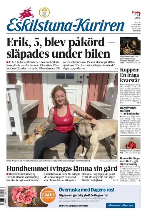 Eskilstuna-Kuriren 31.7.2026