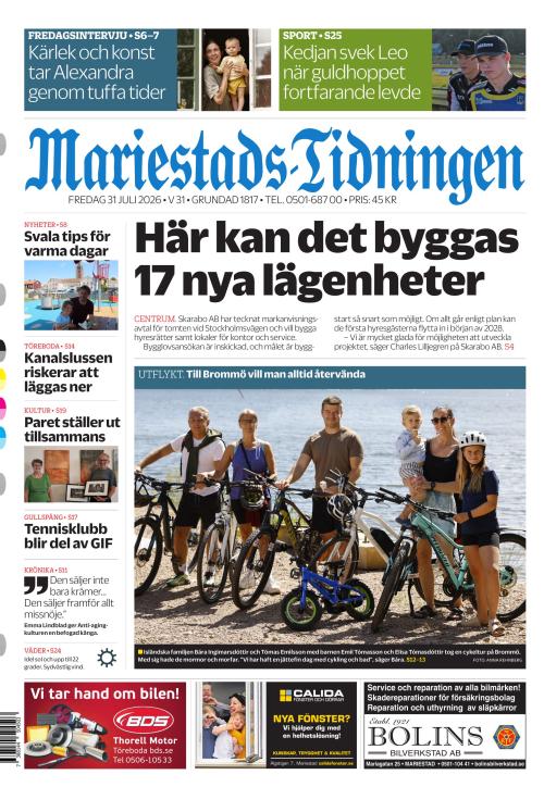 Mariestads-Tidningen 31.7.2026