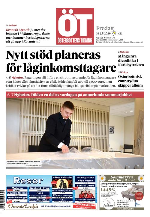 Österbottens Tidning 31.7.2026