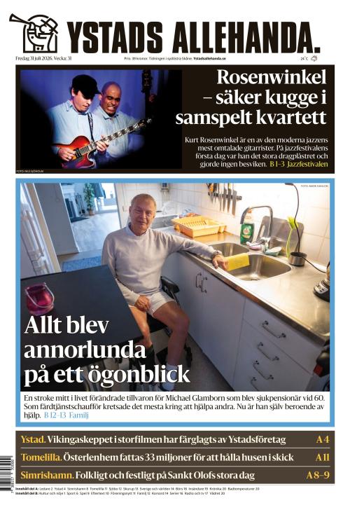 Ystads Allehanda 31.7.2026