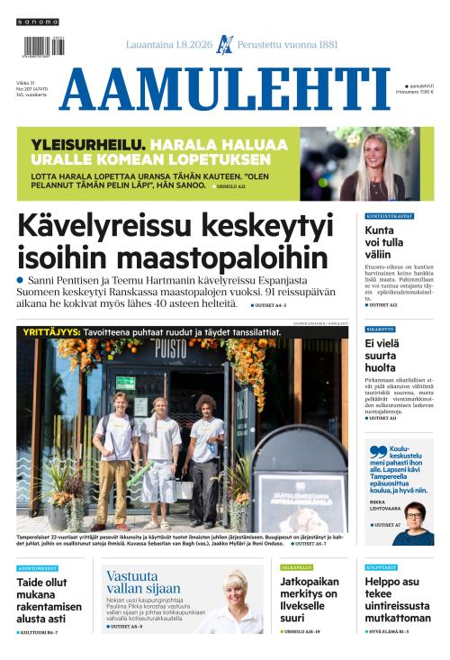 Aamulehti 1.8.2026
