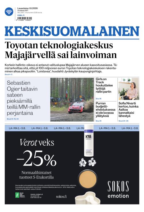 Keskisuomalainen 1.8.2026