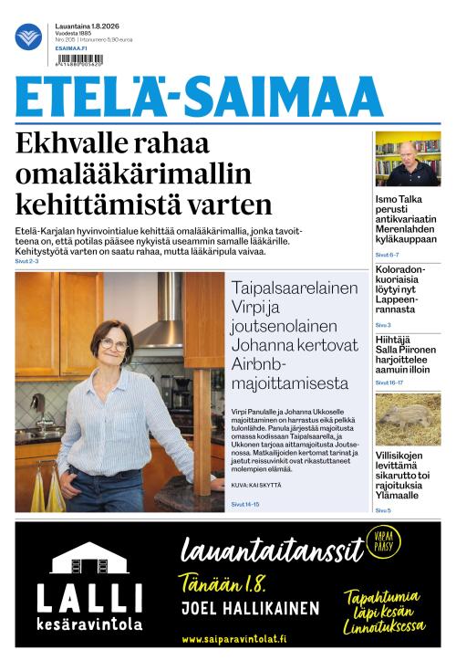 Etelä-Saimaa 1.8.2026