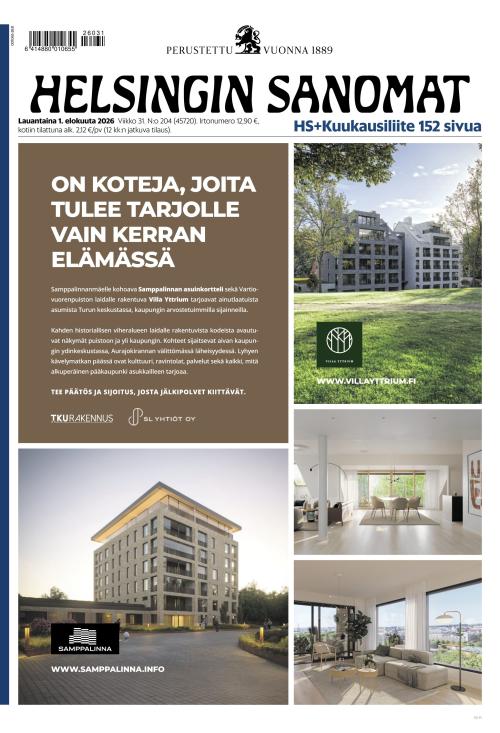 Helsingin Sanomat 1.8.2026