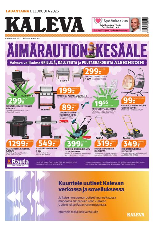 Kaleva 1.8.2026
