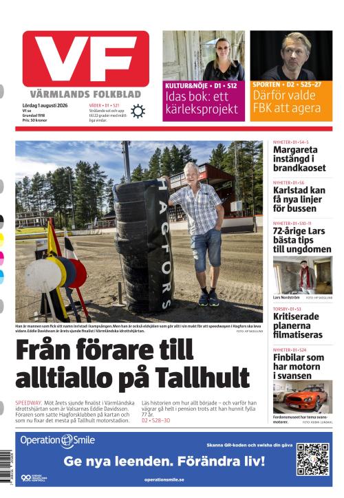 Värmlands Folkblad 1.8.2026
