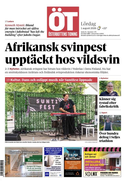 Österbottens Tidning 1.8.2026