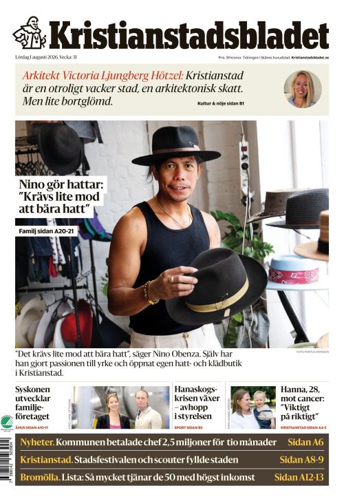 Kristianstadsbladet 1.8.2026