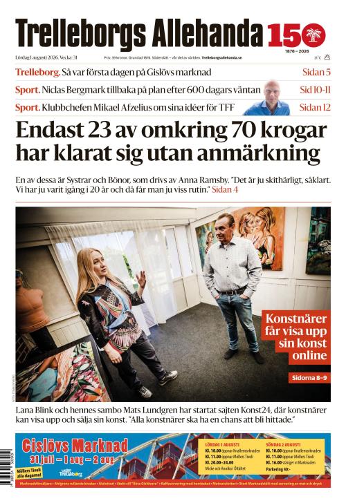 Trelleborgs Allehanda 1.8.2026