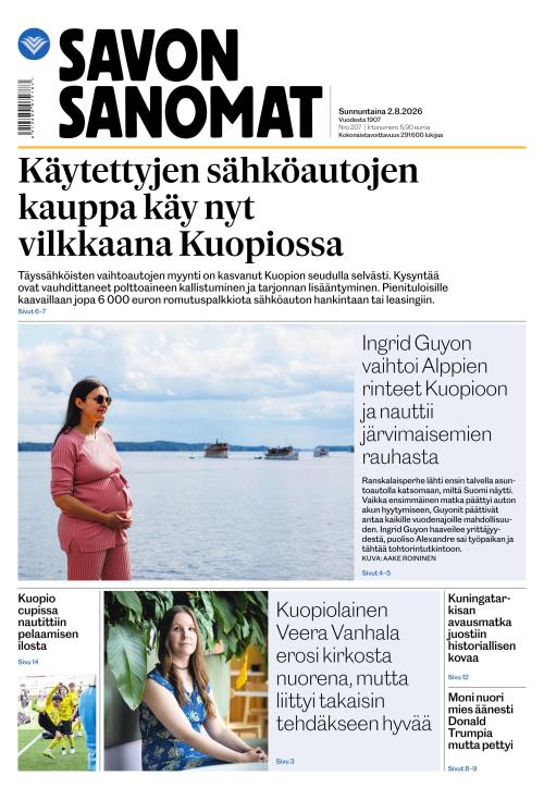 Savon Sanomat 2.8.2026