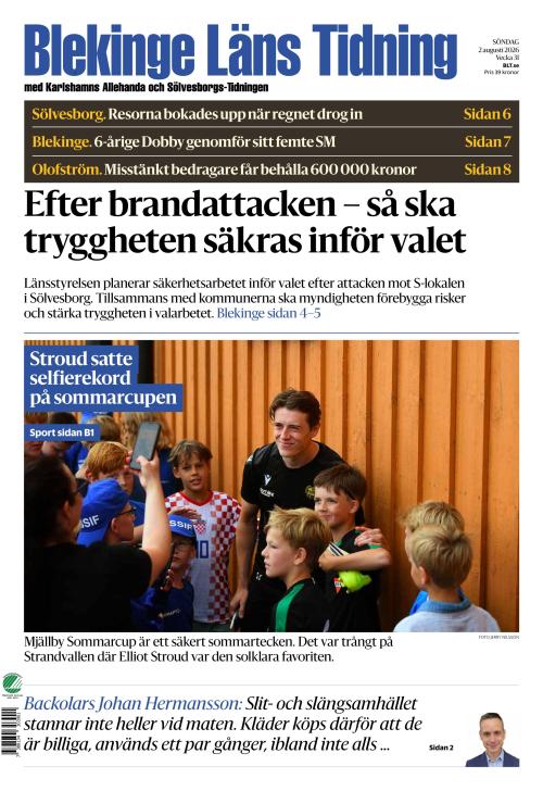 Blekinge Läns Tidning 2.8.2026