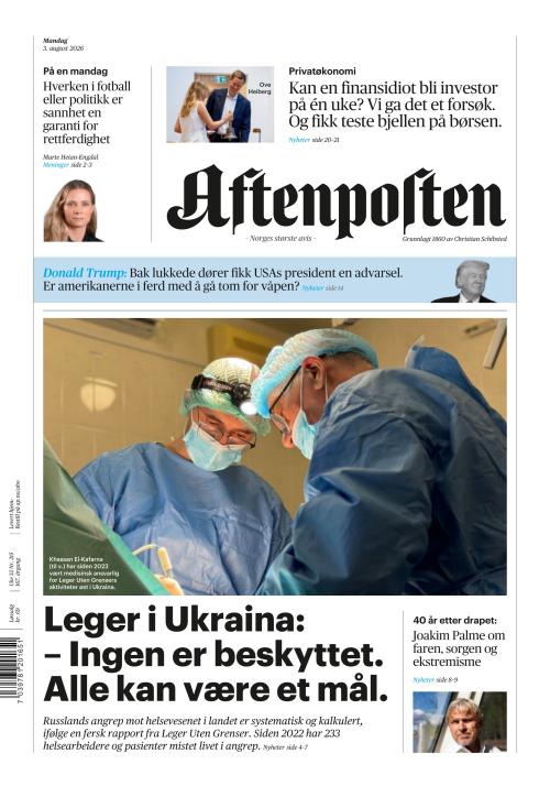 Aftenposten 3.8.2026