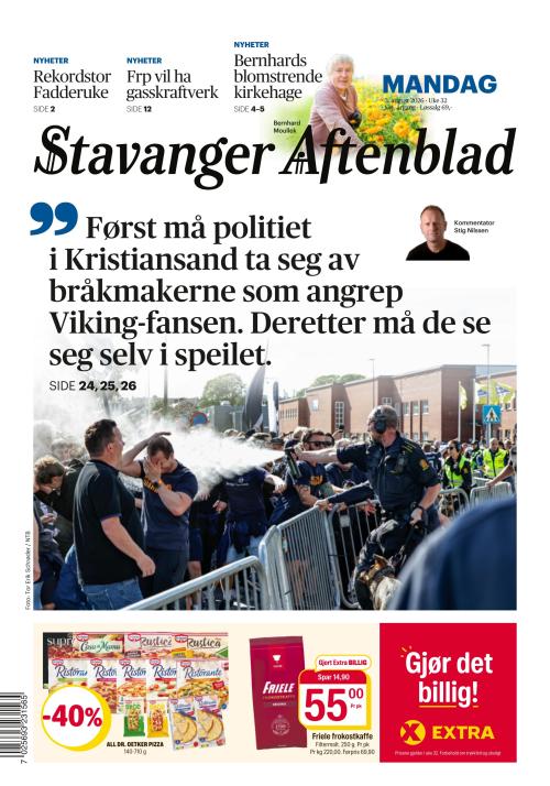 Stavanger Aftenblad 3.8.2026