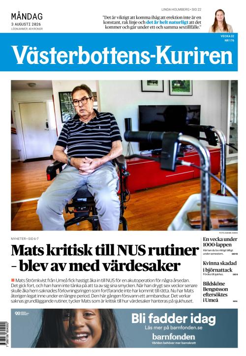 Västerbottens-Kuriren (SE) 3.8.2026