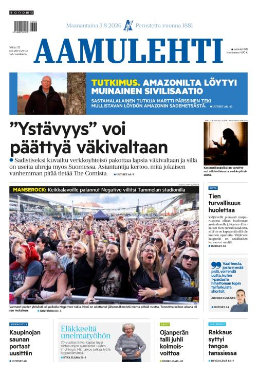 Aamulehti 3.8.2026