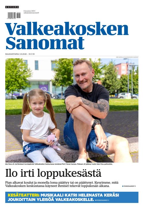 Valkeakosken Sanomat 3.8.2026