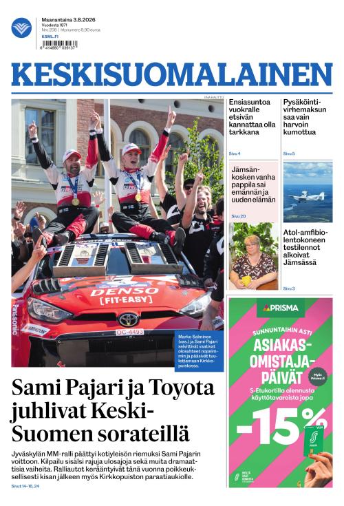 Keskisuomalainen 3.8.2026