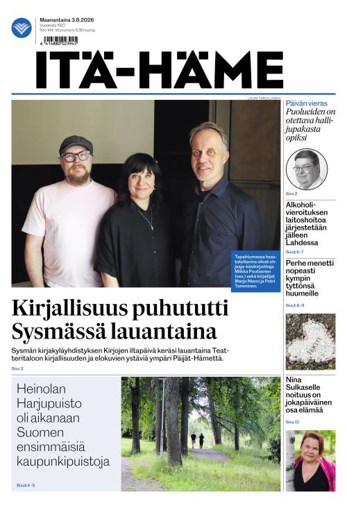 Itä-Häme 3.8.2026